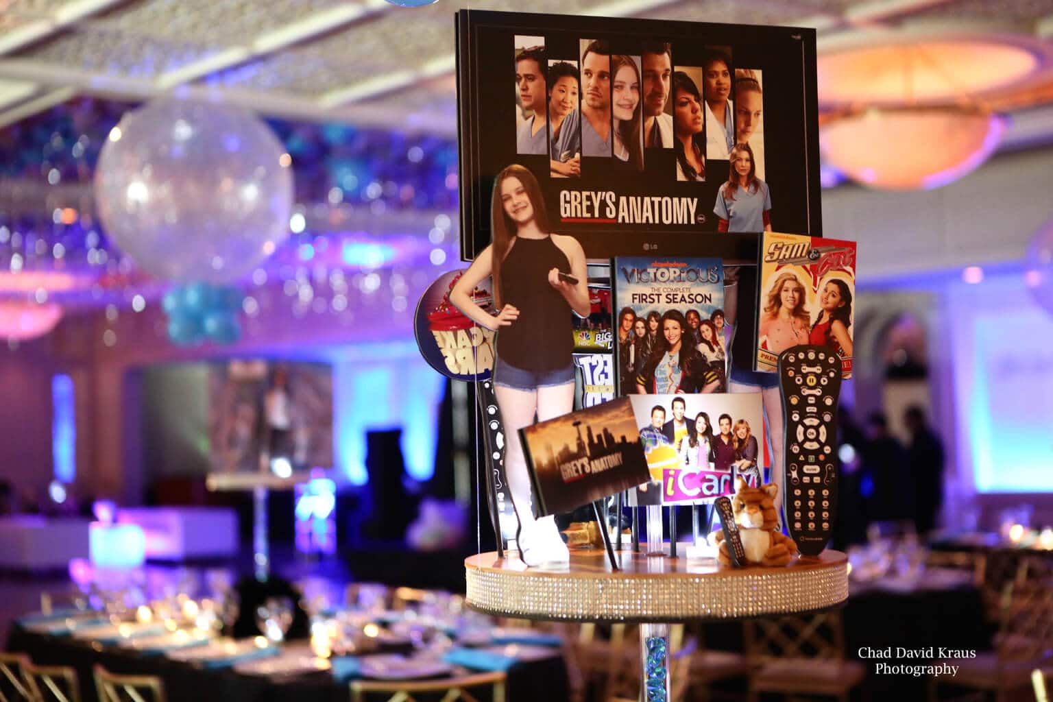 TV Themed Diorama Centerpiece for Everything Girl Bat Mitzvah