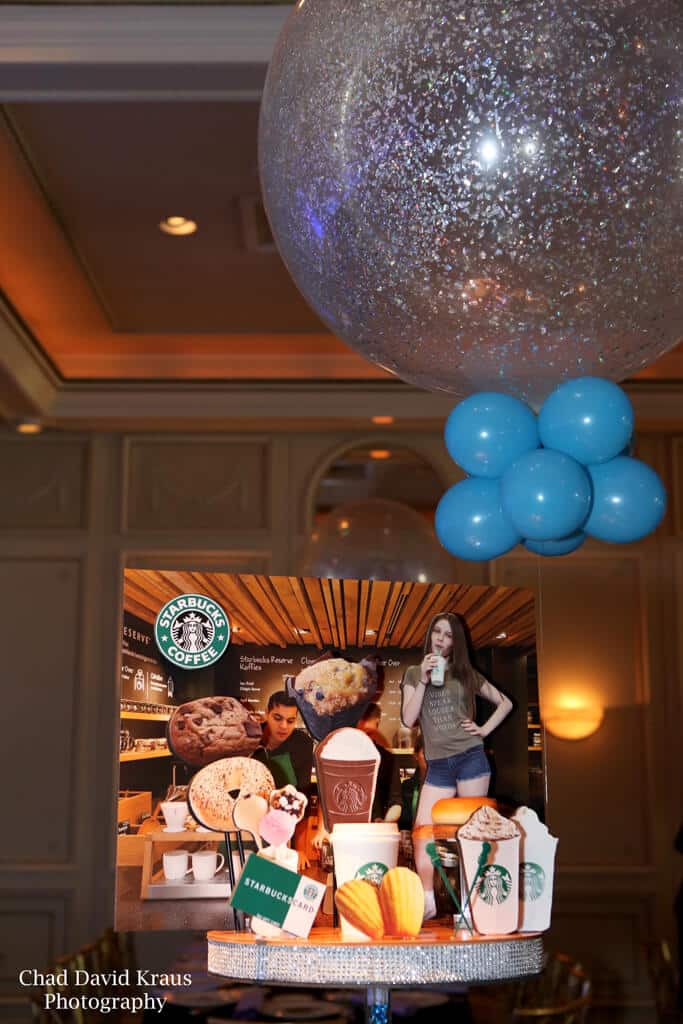 Starbucks Themed Diorama Centerpiece for Everything Girl Bat Mitzvah