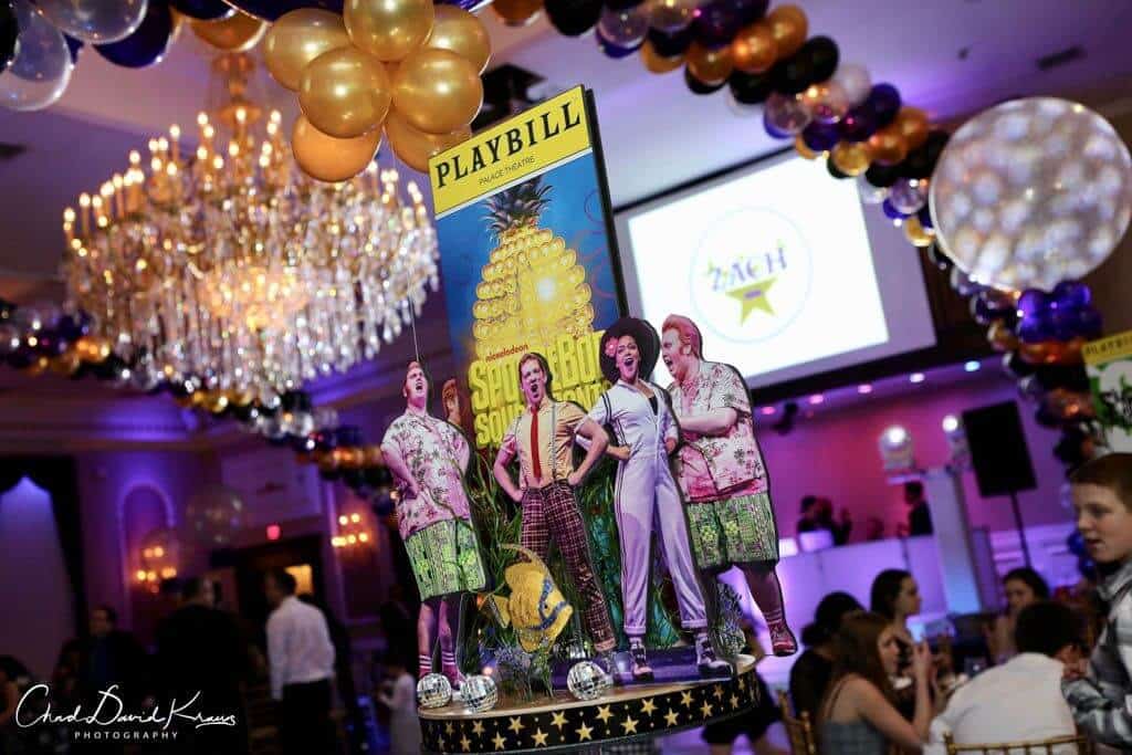 Spongebob Themed Diorama Centerpiece for Broadway Themed Bar Mitzvah