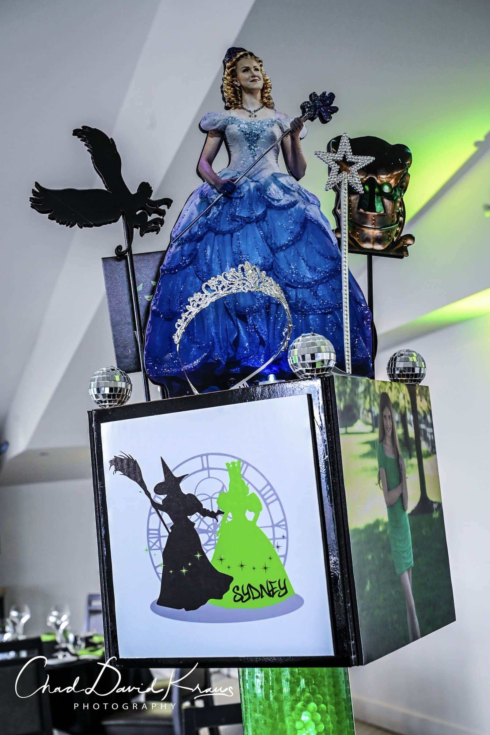 Broadway Themed Glinda Wicked Diorama Centerpiece