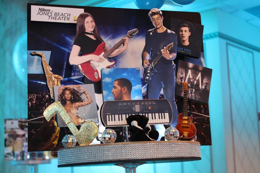 Music Themed Diorama Centerpiece with Photos and Props