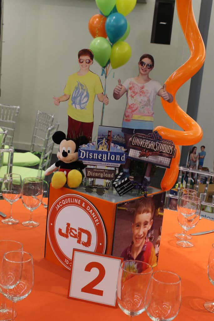 California Themed Centerpiece for Bnai Mitzvah