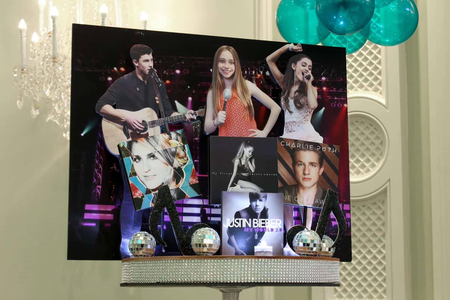 Music Diorama Centerpiece for Everything Girl Themed Bat Mitzvah