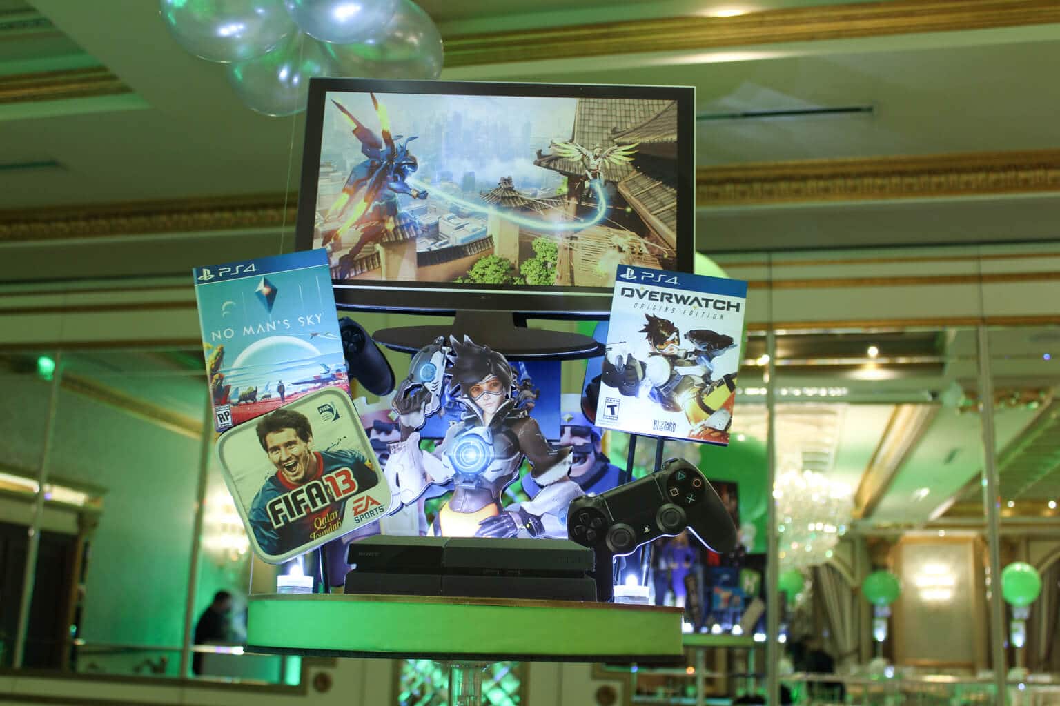 Video Game Themed Technology Diorama Centerpiece