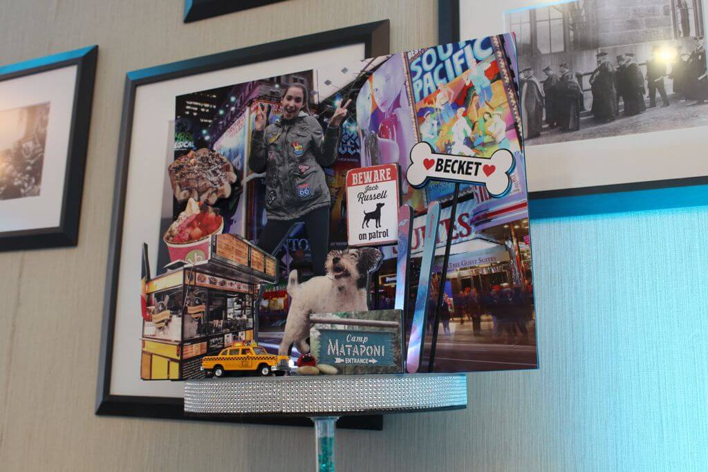 NYC Themed Diorama Centerpiece with Photos and 3D Props