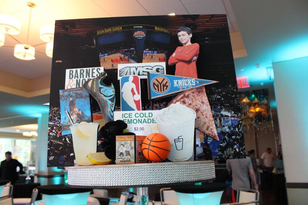 NYC Themed Diorama Centerpiece with Photos and 3D Props