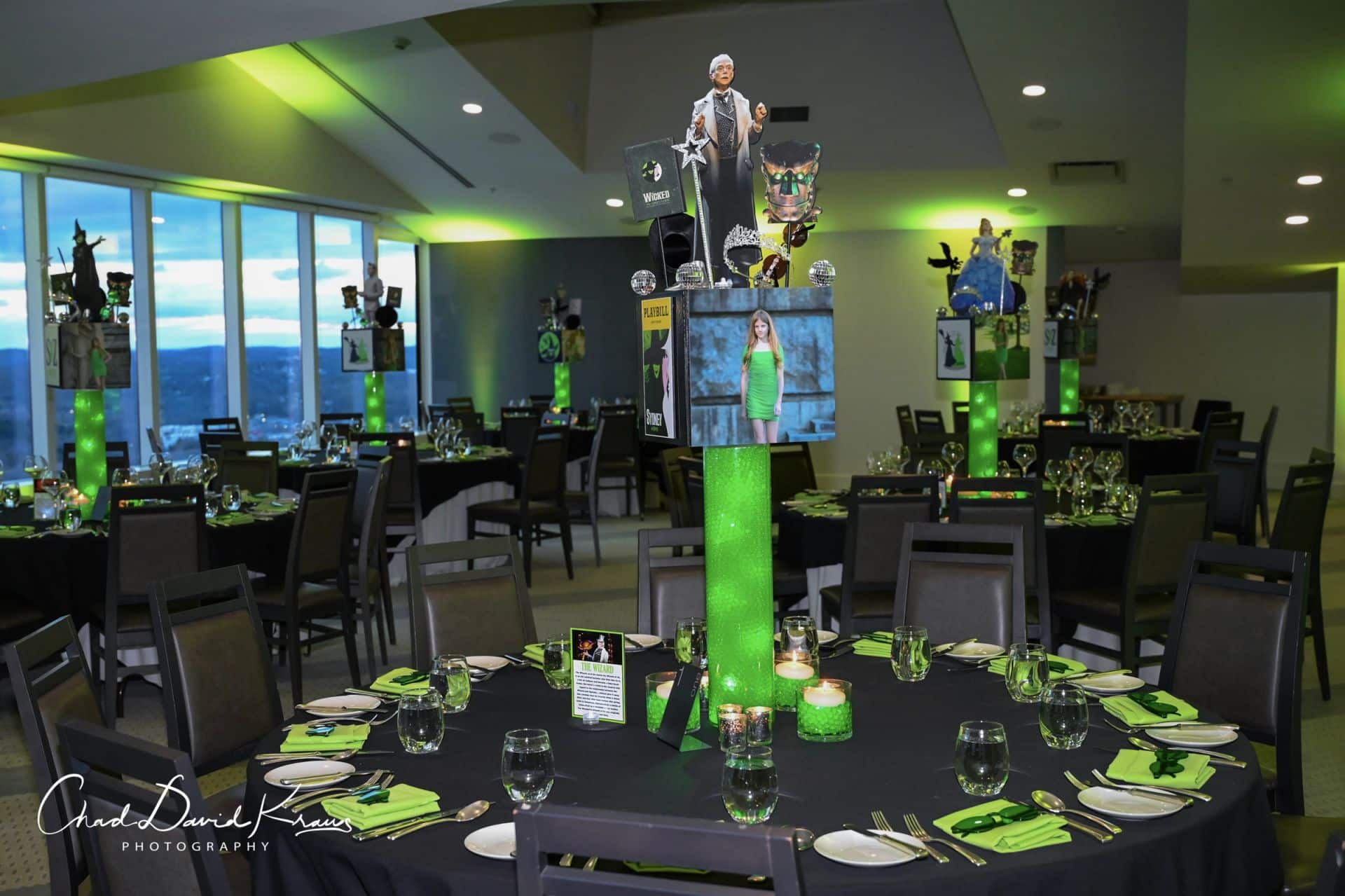 Wicked Broadway Themed Diorama Centerpieces