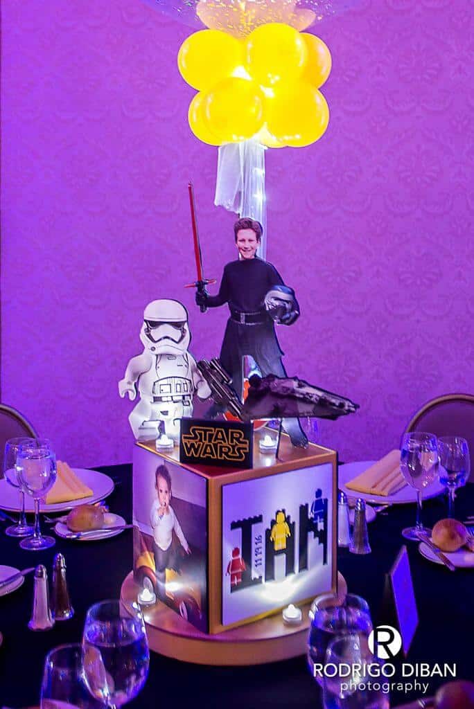 Star Wars Centerpiece for Lego Themed Bar Mitzvah