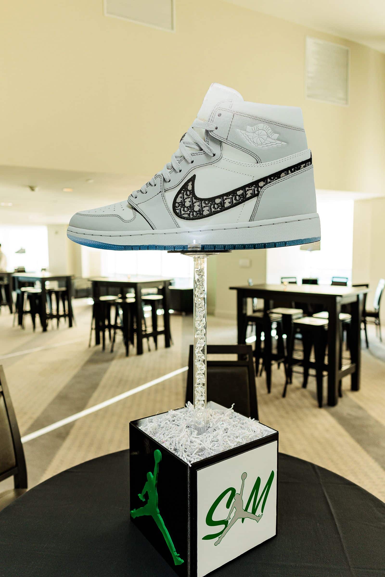 Custom Cutout Sneaker Centerpiece