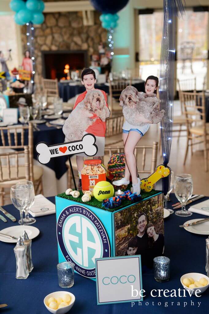 Dog Themed Centerpiece for Everything Boy/Girl Theme