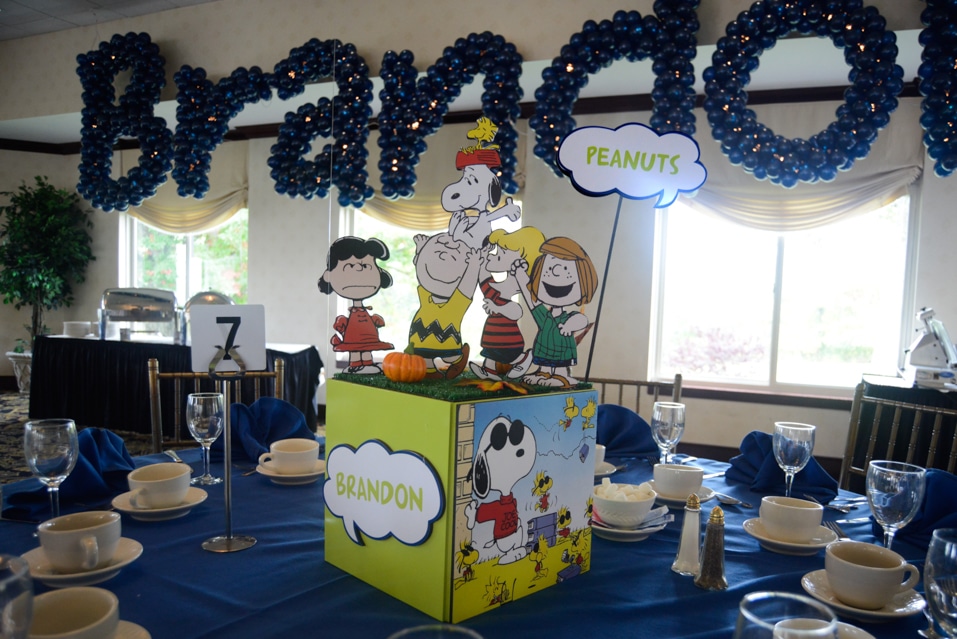 Comic Themed Bar Mitzvah Centerpiece