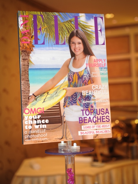 Custom Imaged Magazine Cover Centerpiece