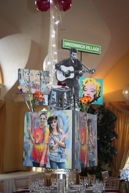 NYC Greenwich Village Themed Centerpiece