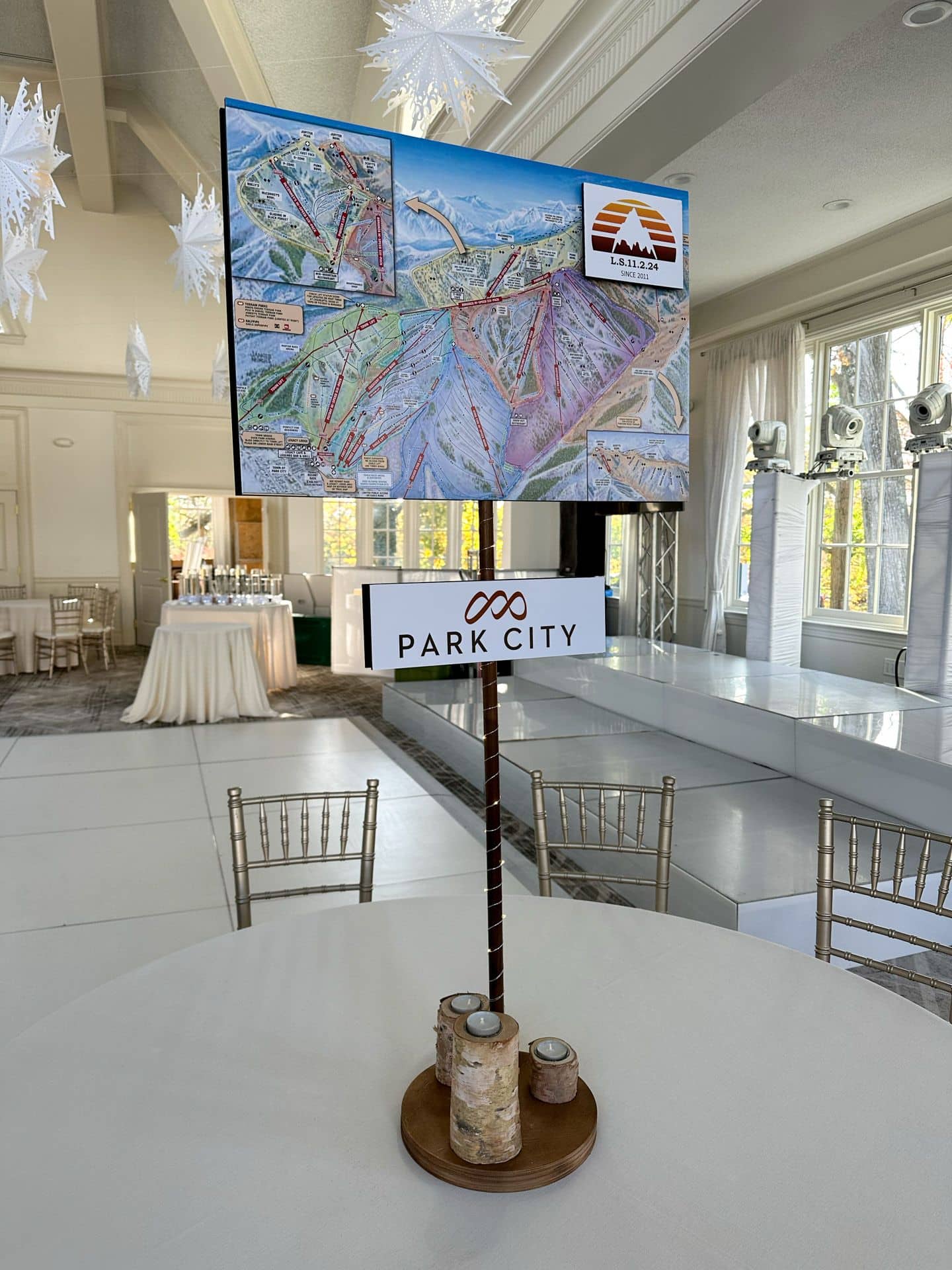 Custom Ski Theme Centerpiece