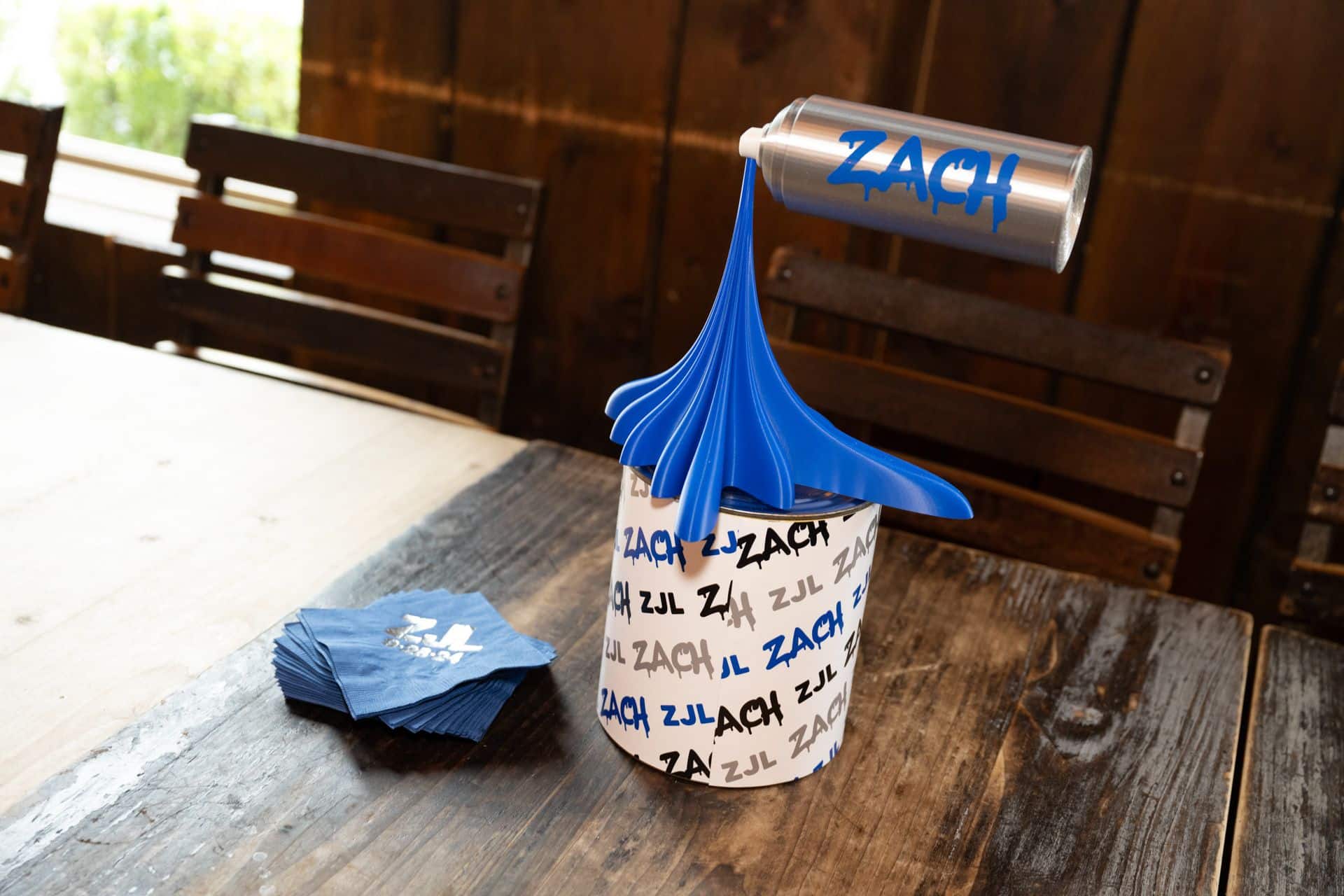 Custom Logo Wrapped Cans and Spray Paint